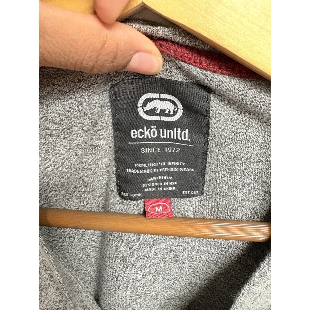 Ecko Unltd shirt‎ mens Medium y2k graphic gray crewneck tee - Picture 4 of 4